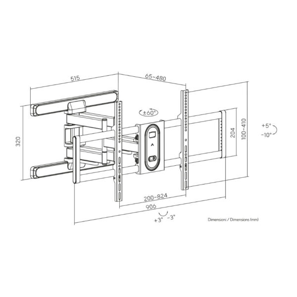 Suporte TV 43-100" Vesa 400-800 - Image 4