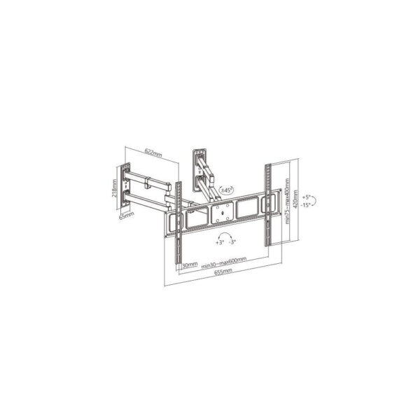 Suporte de TV 32-70" Vesa 400-600 - Image 3