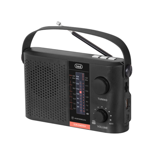 Rádio AM/FM Portátil c/ BT/USB/SD - RA 7F25 - Preto