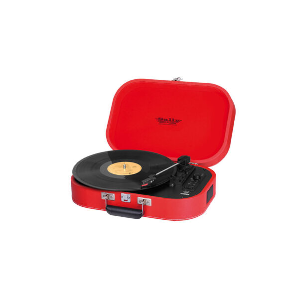 Gira-Discos Stereo Portátil com Bluetooth Sally - TT 1020 - Vermelho