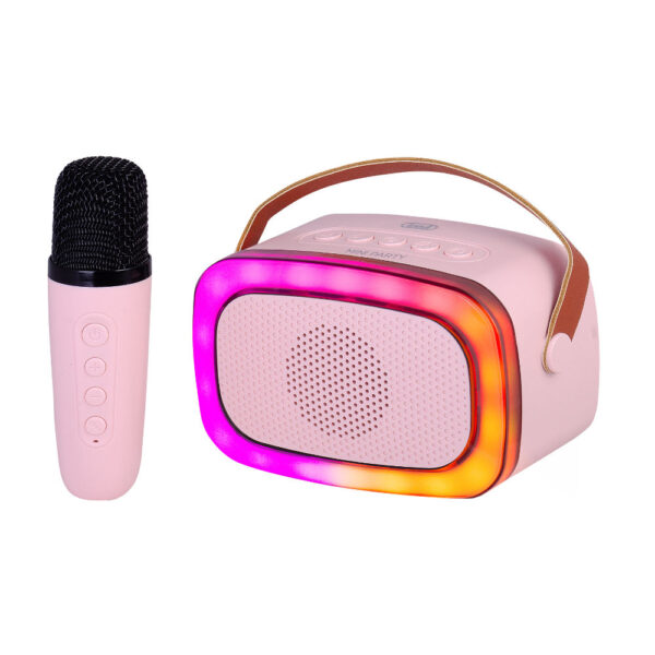 Coluna Portátil Bluetooth 10W com USB - XR 8A01 - Rosa