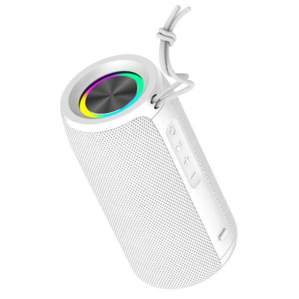 Coluna Portátil Bluetooth com Led Branca