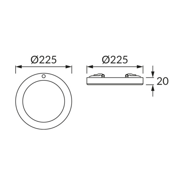 Candeeiro LED Tecto Redondo 18W 4200K 1710lm c/ Sensor - Image 2